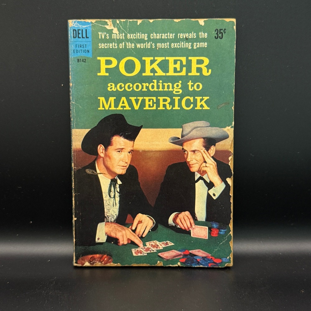 Poker According to Maverick 1959 Dell First Edition B142 James Garner Jack Kelly
